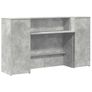 Reception Desk Concrete Grey 180x50x103.5 cm Engineered Wood Image 3