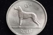 Ireland - 1966 - 6 Pence - Wolfhound - KM.13a - UNC - [263]