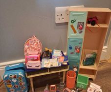 Huge Our Generation Doll Mega Bundle Approx 20 Sets Mixed Travel, School, Medical, Salon, Shoes & More