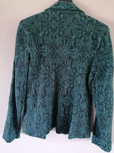 BNWT Green and black jacquard blazer. Size 12