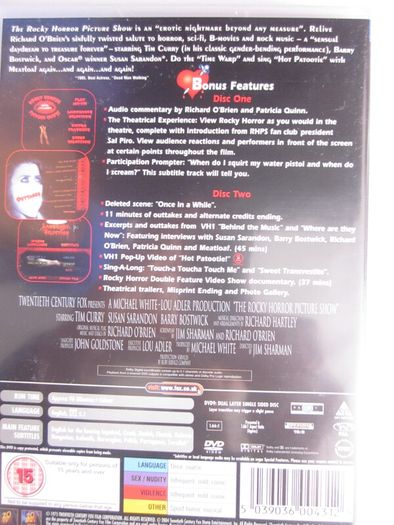 The Rocky Horror Picture Show/Shock Treatment 3DVD's