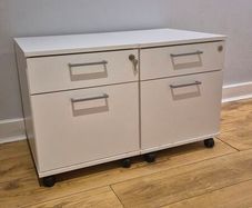 Pair of White IKEA Office Drawers - Heavy Duty - Bedside or Desk Use