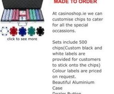 Poker chips (14g with metal core) - 300 chip set