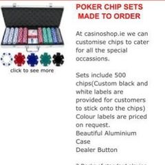 Poker chips (14g with metal core) - 300 chip set