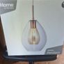 Single light Pendant In Copper Finish With Clear Glass Image 5