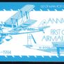 1984 Isle of Man 50th Anniversary of First Official Airmail to the Isle of Man and 40th Anniversary of international Civil Aviation Organisation Commemorative Stamp Presentation Pack Image 2