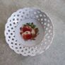Rare find Small Vintage Schumann Bavaria round  Fruit Bowl , Lattice Edged Schumann Bowls With Fruit and Berries as Trinket dish. Image 7