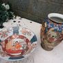 Antique Japanese Bowl & Vase Image 2