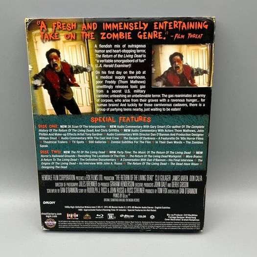 The Return of the Living Dead (Blu-ray) Collectors Edition - Import