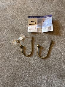 Brass Curtain hold backs