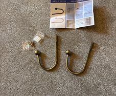 Brass Curtain hold backs