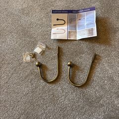 Brass Curtain hold backs