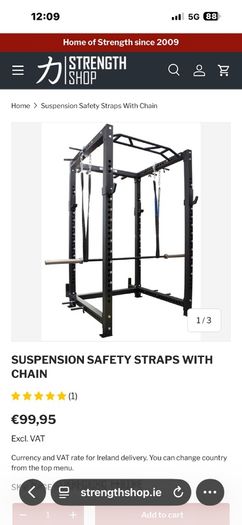 Squat Rack / Power Rack Safety Spotter Straps!