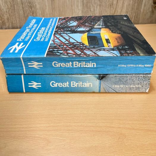 British Rail - National Passenger Timetable x 2 - 1977, 1978, 1979, 1980
