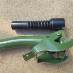 Fuel funnel for Jerrycan Metal, Rubber, green
