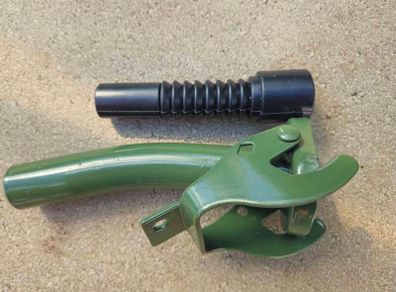Fuel funnel for Jerrycan Metal, Rubber, green