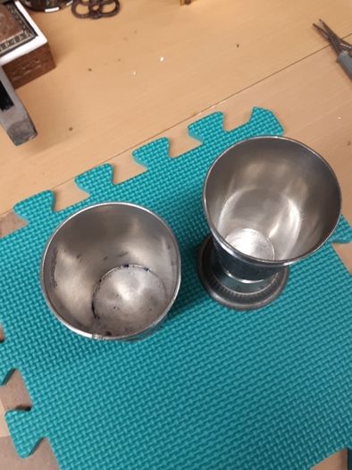 Mullingar pewter tankards