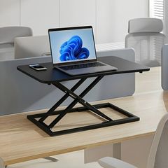 Adjustable height desk converter