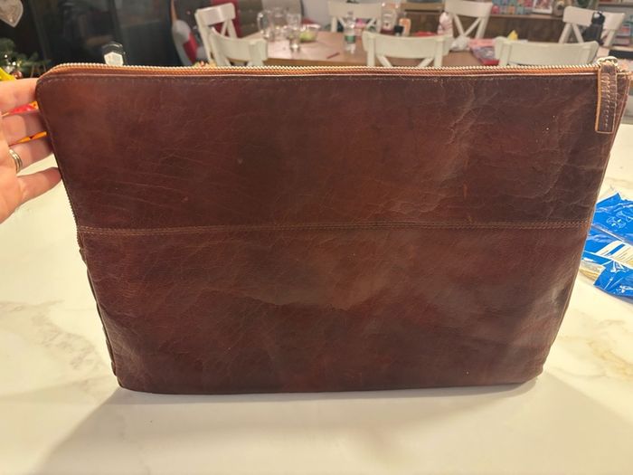 leather laptop case
