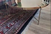 Brass and mirror coffee table