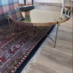 Brass and mirror coffee table