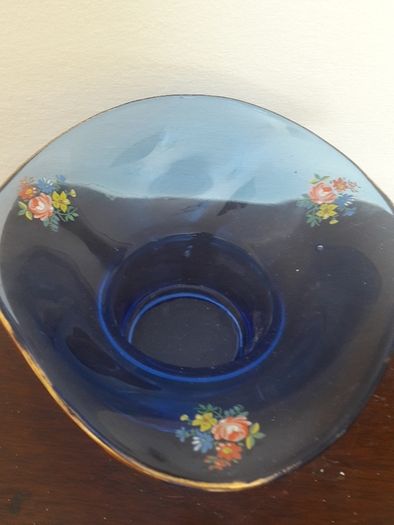 vintage glass dish