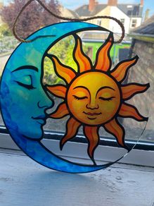 stunning Sun/Moon Suncatcher
