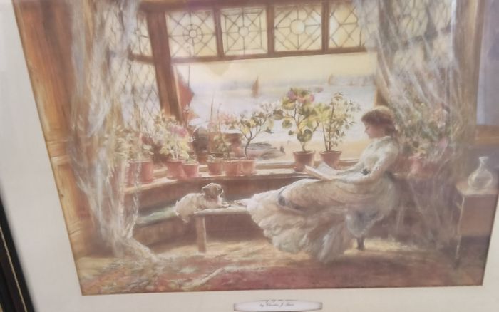 picture titled by the window      by charles j lewis