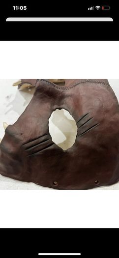 Hunters Death Mask Half Mask Post Apocalypse Scary Creepy Wild Masquerade