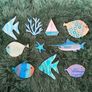 10Pcs Wooden Ocean Theme Wall Art Decor Set Image 5