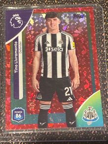 Tino Livramento 5/5 RARE Parallel Topps 2025/26 Newcastle United