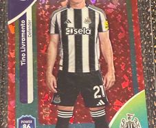 Tino Livramento 5/5 RARE Parallel Topps 2025/26 Newcastle United