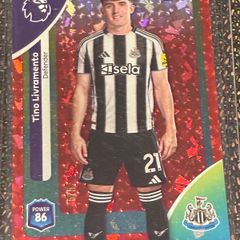Tino Livramento 5/5 RARE Parallel Topps 2025/26 Newcastle United