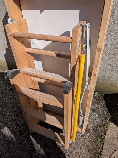 Stira attic door and  stairs