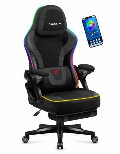 Huzaro Force 4.6 Black Mesh Rgb Smart Gaming Chair