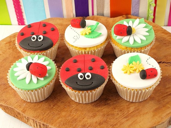 cupcake toppers farm animals ladybugs