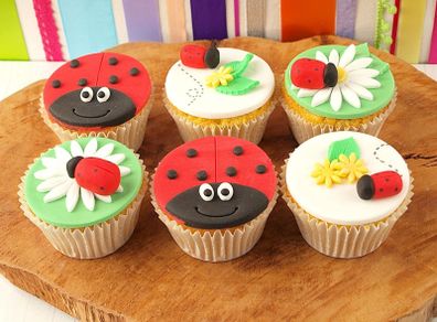 cupcake toppers farm animals ladybugs