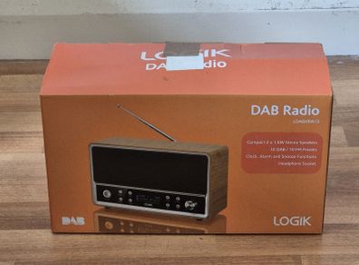 Logik Ldabxrw13 Dab Radio Wood Effect