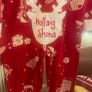 Leigh tucker Christmas nollaig Shona onesie all in one pyjamas Image 2