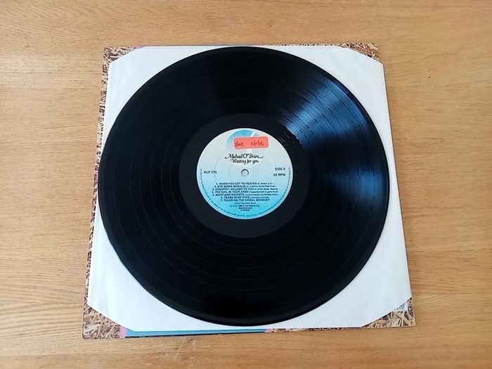 Michael O'Brien. Waiting For You. 1988 Irish Pressing. K-Tel Ireland. LP. Vinyl. Record. Album.