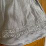 Girl's Occasion Silver Satin Grey and Sequins Dress / Christmas Dress Image 4