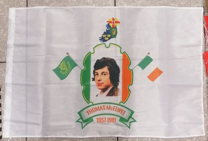 Thomas McElwee Irish Republican hunger striker flag 3ft x 2ft.