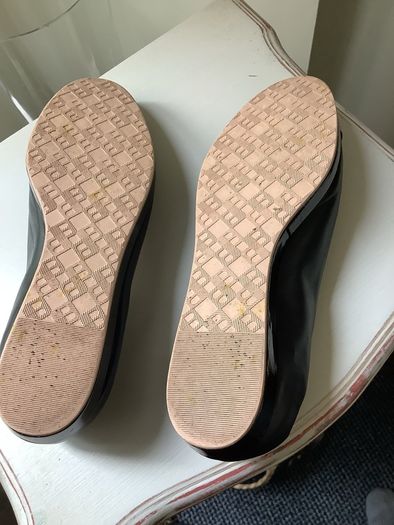 Bally leather ballet pumps, as new, UK 6