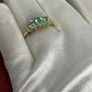 Silver ring with emeralds Image 8