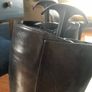 Black leather boots size 5 Image 3