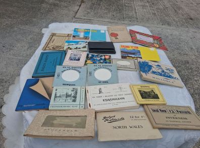 21 X Early To Midcentury Postcard and Photo Booklets