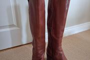 Reduced - Tan leather Ecco knee high boots