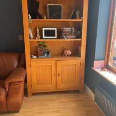 solid oak bookcase