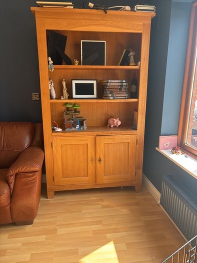 solid oak bookcase