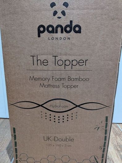 Panda Memory Foam Bamboo Mattress Topper